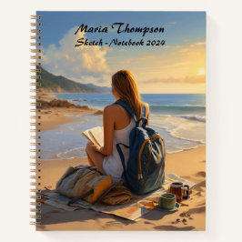 Personalisiertes Sketch Travel Notebook Journal-Ta Notizbuch