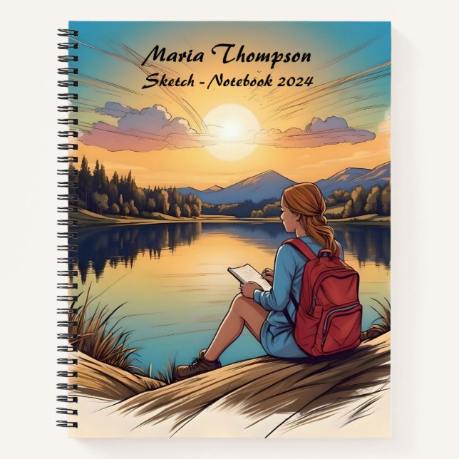 Personalisiertes Sketch Travel Notebook Journal-Ta Notizbuch (Vorderseite)