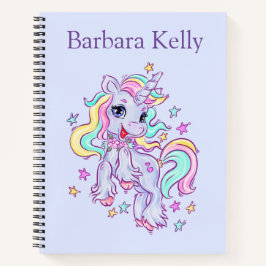 Personalisiertes Sketch Unicorn SpiralNotebook Notizbuch