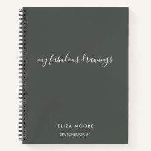 Personalisiertes Sketchbuch für moderne Medien - Notizbuch