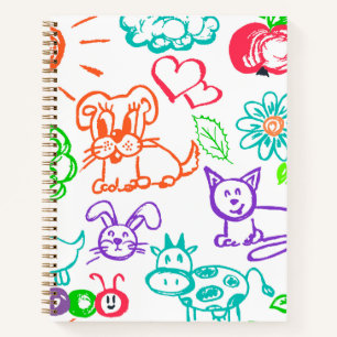 Personalisiertes Skizzenbuch für Kinder Notizbuch