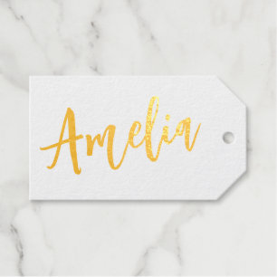 Personalisiertes Skript Hochzeitsnamenskarte Bride Geschenkanhänger