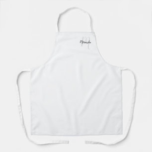 Personalisiertes Skript Monogramm und Name Schürze