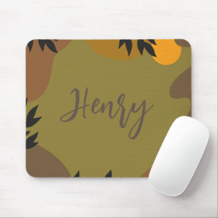 Personalisiertes Skript Soldier färbt Abstrakt grü Mousepad