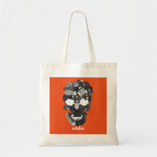 Personalisiertes Skull Halloween Tragetasche