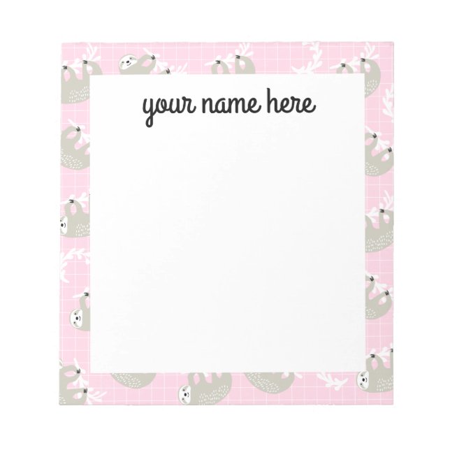 Personalisiertes Slopad Notepad Notizblock (Vorderseite)