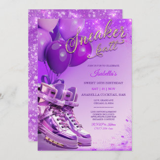 Personalisiertes Sneakermotiv Einladung