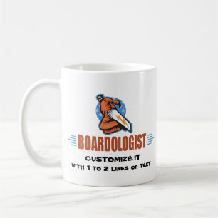 Personalisiertes Snowboarden Kaffeetasse