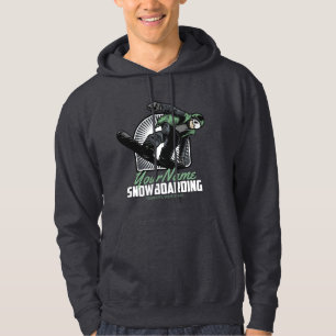 Personalisiertes Snowboarden-Schneefräßchen Hoodie