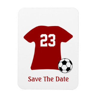 Personalisiertes Soccer-Shirt mit Ball-Flexi-Magne Magnet