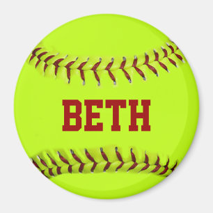 Personalisiertes Softball-Magnet Magnet