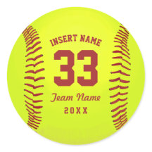 Personalisiertes Softballteam