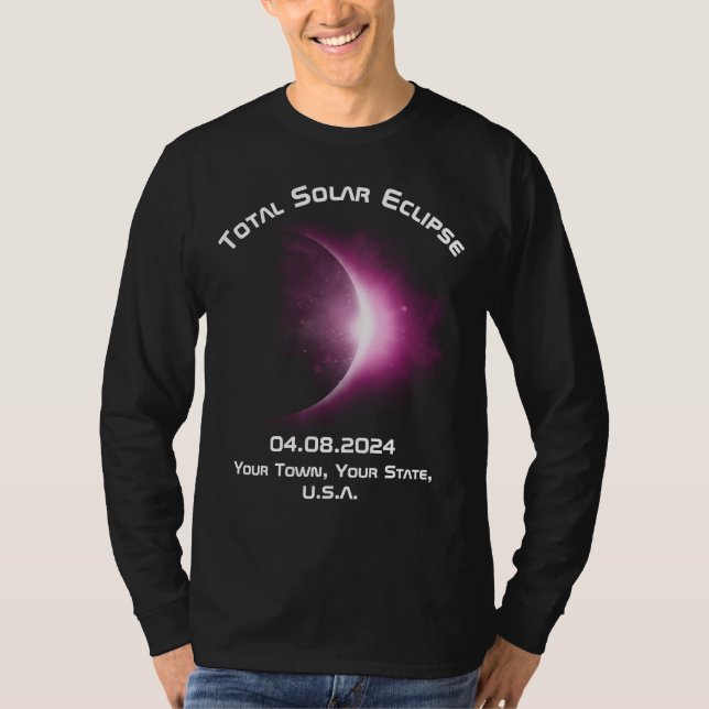 Personalisiertes SOLAR-ECLIPSE-Shirt T-Shirt (Vorderseite)