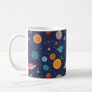 Personalisiertes Solarsystem Kaffeetasse