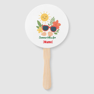 Personalisiertes Sommer-Fan-Set Süße Sonne, Trop Fächer