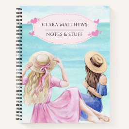 Personalisiertes Sommer-Strand-Notizbuch Notizbuch