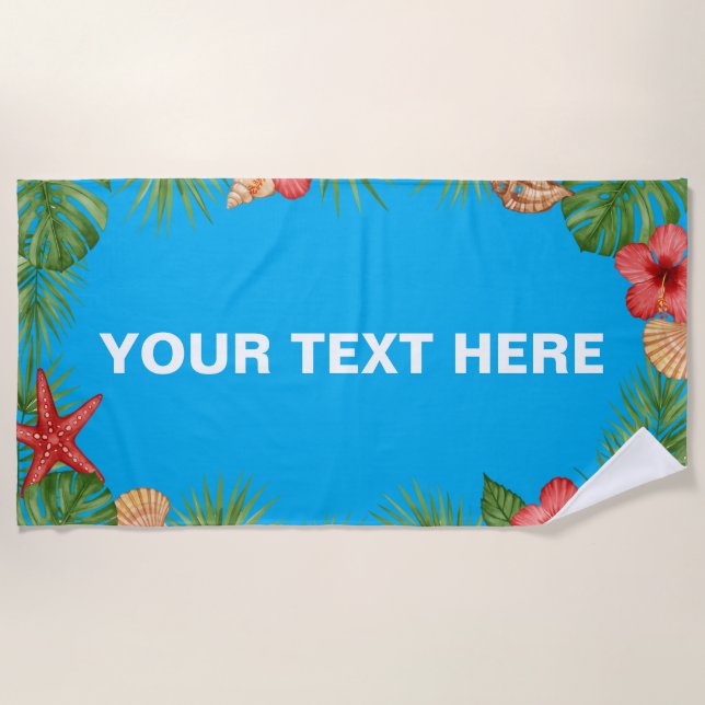 Personalisiertes Sommerhandtuch Strandtuch (Vorderseite)