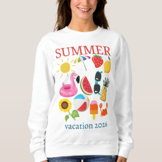 Personalisiertes Sommerurlaubsdesign Sweatshirt