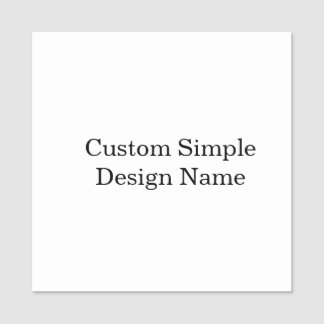 Personalisiertes Sonderdesign 5 cm x 5 cm Quadrat Namensschild