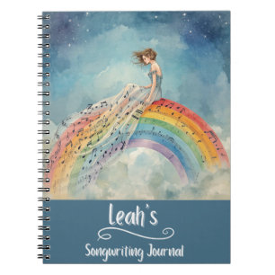 Personalisiertes Songwriting-Journal, Spiralbindun Notizblock