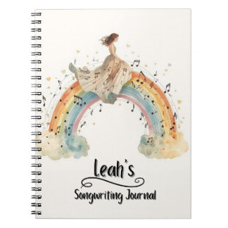 Personalisiertes Songwriting-Journal, Spiralbindun Notizblock