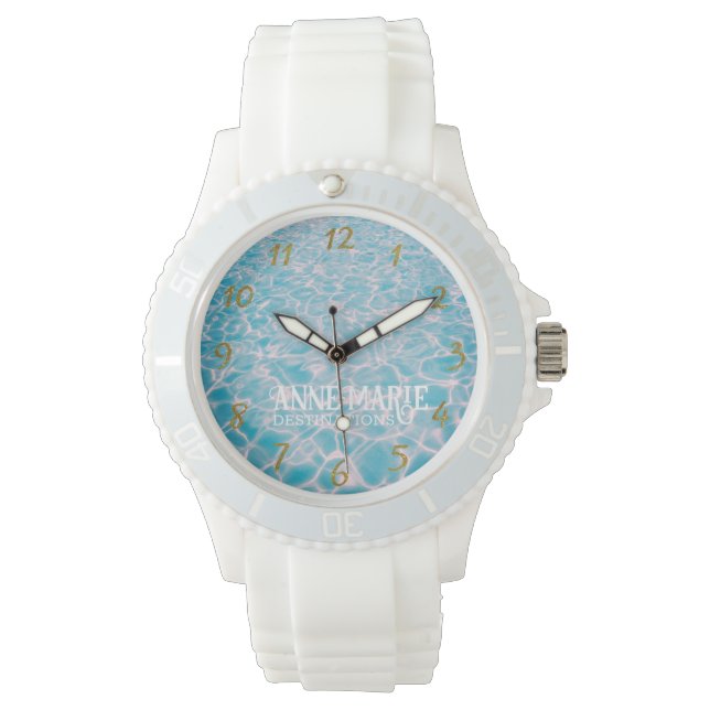 Personalisiertes Sonnenbad Armbanduhr (Vorderseite)