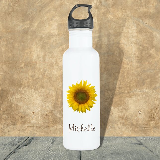Personalisiertes Sonnenblumenwasser aus Edelstahl Edelstahlflasche (Von Creator hochgeladen)