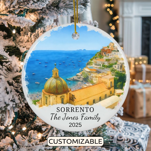 Personalisiertes Sorrento-Ornament, Italien Keramik Ornament (Von Creator hochgeladen)