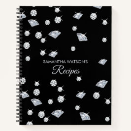 Personalisiertes Sparkor Diamonds Rezepte Kochbuch Notizbuch
