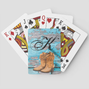 Personalisiertes Spielen Karten Blue Wood Barn Doo Spielkarten