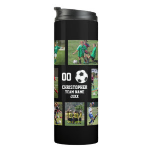 Personalisiertes Spieler-Andenken Fußball Senior N Thermosbecher