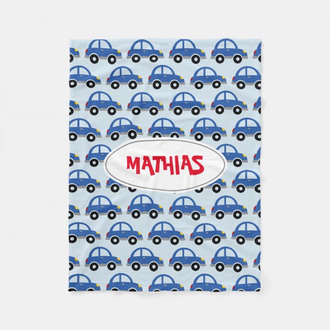 Personalisiertes Spielzeugmuster Kinderleder Fleecedecke (Vorderseite)