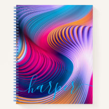 Personalisiertes SpiralNotebook - Abstrakte Kunst