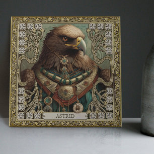 Personalisiertes Spirit Eagle Tribal Altarbild Fliese