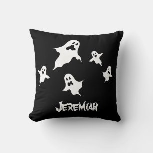 Personalisiertes Spooky Halloween-Geisterwirbelkis Kissen