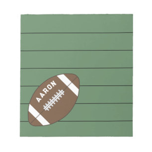 Personalisiertes Sport-Fußball-Notizbuch-Geschenk Notizblock