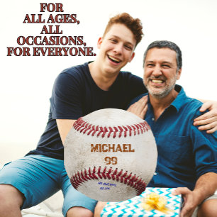 Personalisiertes Sport Vintage Baseball Kissen Ges