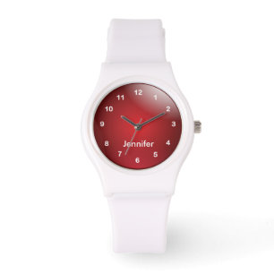 Personalisiertes Sporting Red Design Armbanduhr