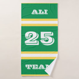 Personalisiertes Sportteam/Baseballhandtuch für Ki Badehandtuch