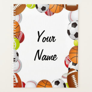 Personalisiertes Sportthema Planer