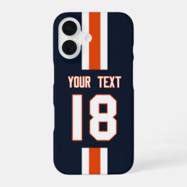 Personalisiertes Sporttrikot iPhone 16 Hülle
