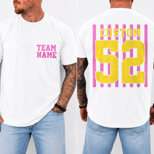 Personalisiertes Sporttrikot mit Namen und Nummer T-Shirt