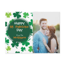 Personalisiertes St. Patricks Day Foto Postkarte