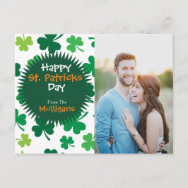 Personalisiertes St. Patricks Day Foto Postkarte