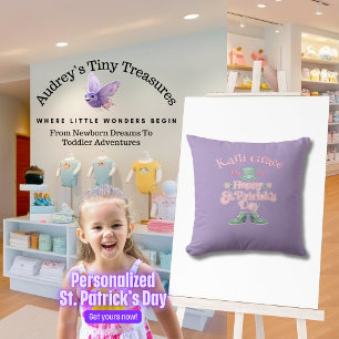 Personalisiertes St. Patrick's Day Kissen für Baby