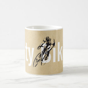 Personalisiertes Stadt-Fahrrad-Geschäft Tasse