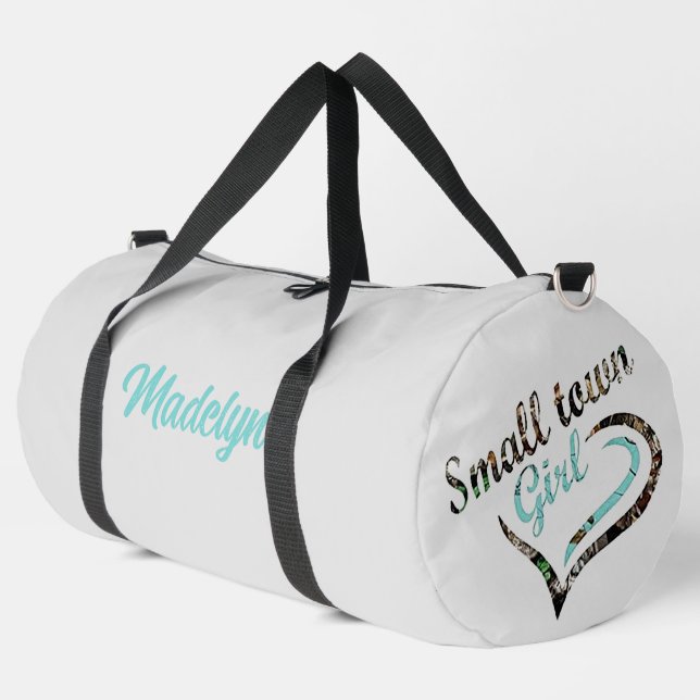 Personalisiertes Städtchen Duffle Bag (Linke Ecke)