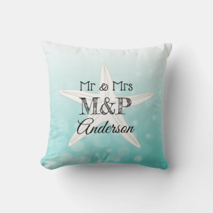 Personalisiertes Starfish Beach House Kissen