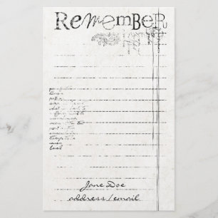 Personalisiertes stationäres briefpapier