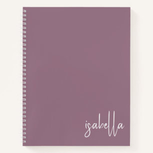Personalisiertes Staub-Lilac-Spiralnotizbuch Notizbuch